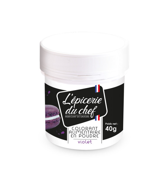 Colorant alimentaire en poudre Violet 40g Colorant alimentaire en poudre Violet 40g