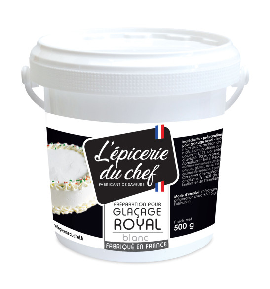 Préparation glaçage royal blanc 500g Préparation glaçage royal blanc 500g