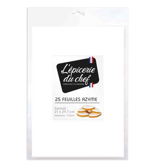 25 feuilles azyme blanches spécial calissons 25 feuilles azyme blanches spécial calissons