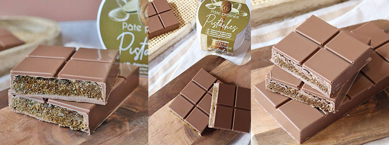 Recette tablette de chocolat pistaches - ScrapCooking