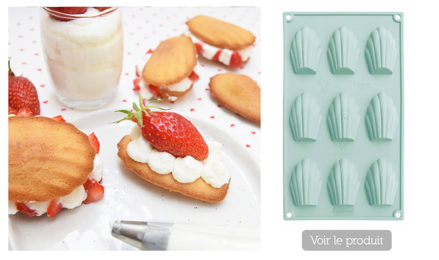 Madeleines coque en chocolat